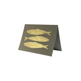 Gold Leaf Sardine Card