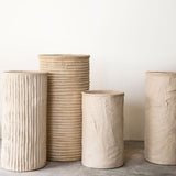 Handmade Cement Planter Stem - Ivory