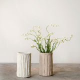 Handmade Cement Vase  - Ivory