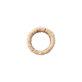 Handwoven rattan and bamboo napkin ring secondary angle