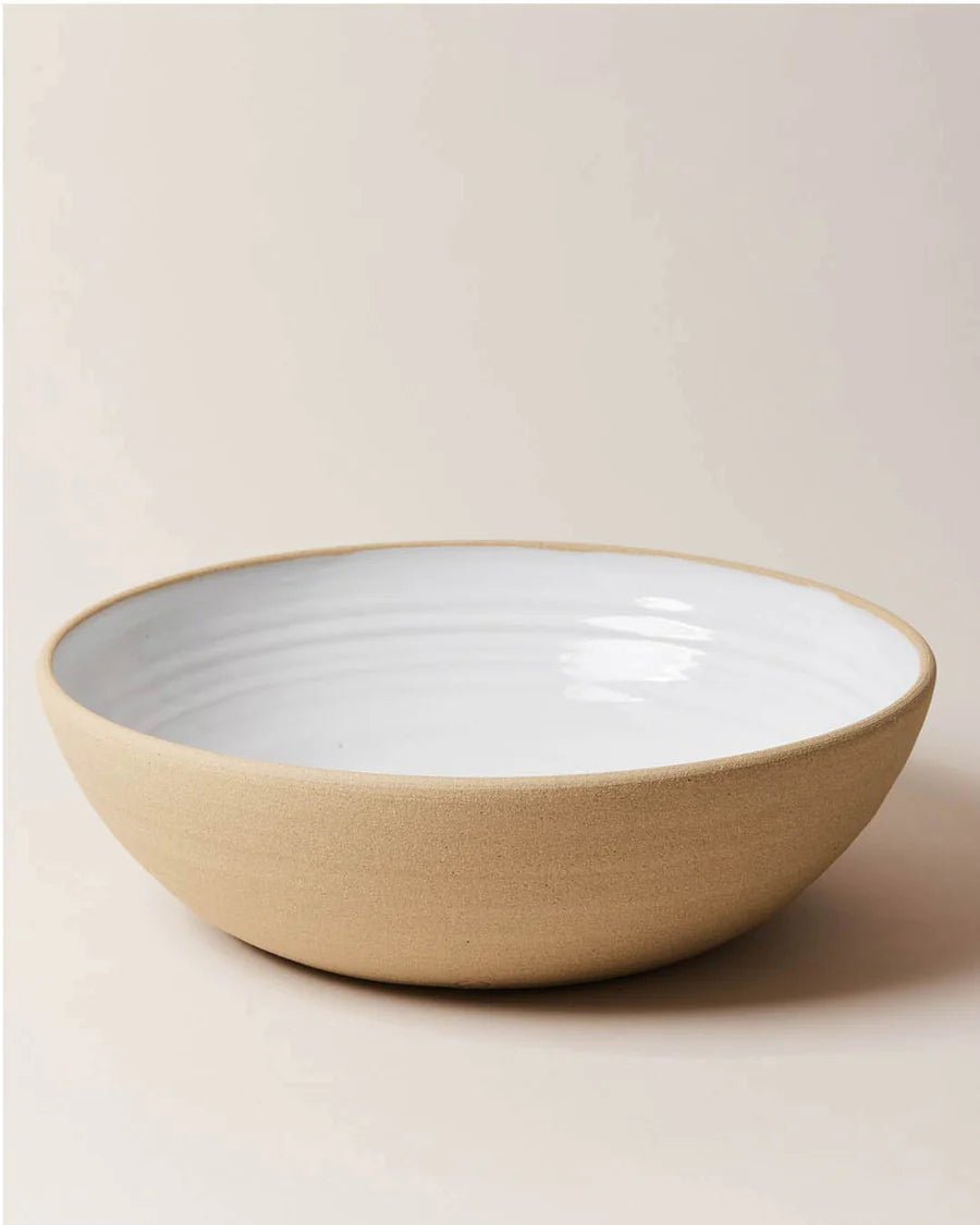 Wheel-thrown stoneware Harvest Serveware bowl, Farmhouse Pottery