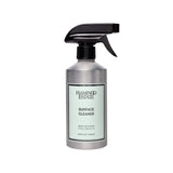 Calimia Home Heirloom Tomato surface cleaner in a silver metal spray bottle with a black trigger nozzle.