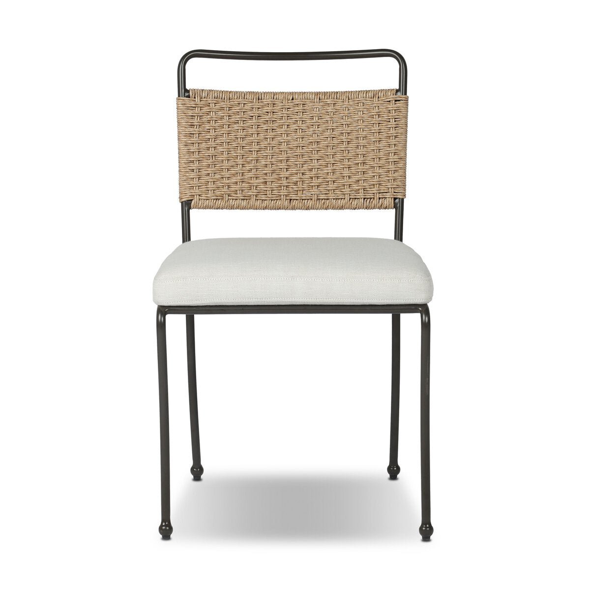 Idalia Outdoor Dining Chair in Vergo Cream – front view