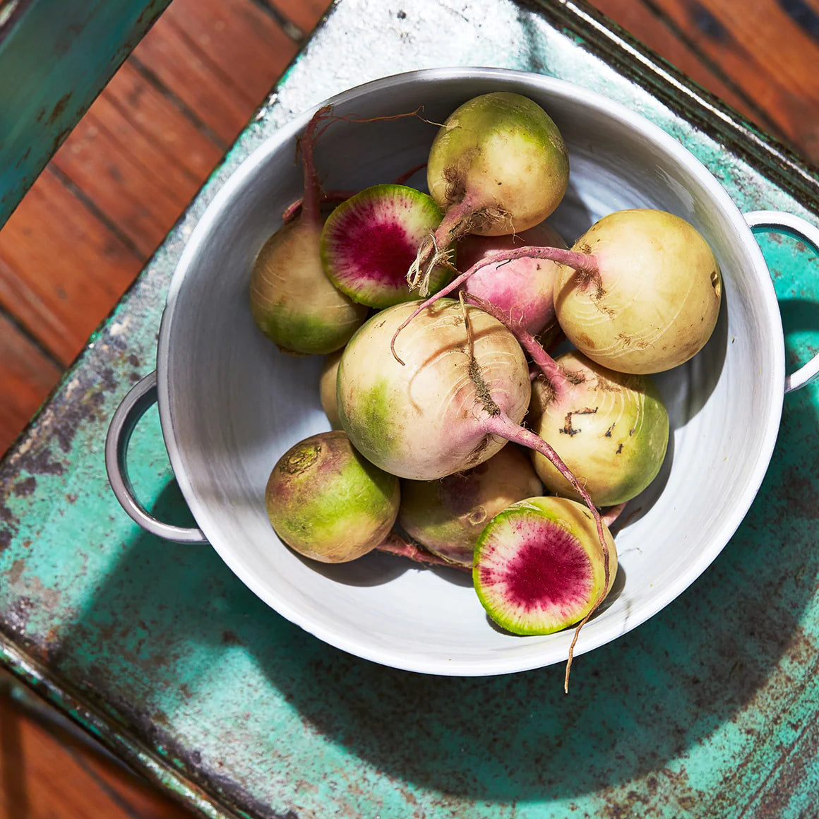 Handled Colander - Bianco