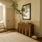 Entryway trim, doors and wainscoting painted in Farrow & Ball Joa's White No.226, Calimia Home Greenway project