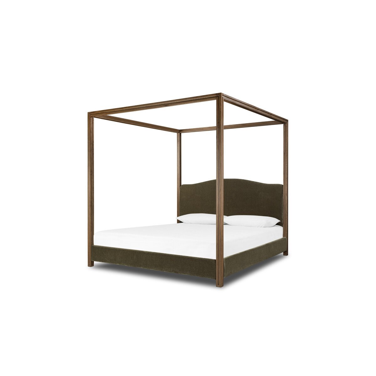 Jodie Canopy Bed in Malmo Olive – primary view