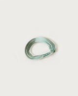 Detail of hand-blown La Riccia glass napkin ring