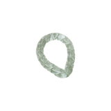 La Riccia hand-blown glass napkin rings in smooth and twisted forms