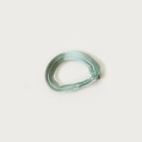 Detail of hand-blown La Riccia glass napkin ring