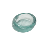 La Riccia recycled glass salt dish, handmade Italian pinch pot