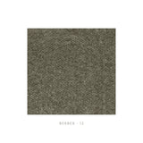 Calimia Home Berber 12 fabric swatch in a textured grey-brown linen blend for upholstery
