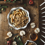 Top view of Farmhouse Pottery Laurel Pie Dish, stoneware