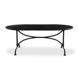 Lenoir Outdoor Dining Table in Distressed Bronze – front view