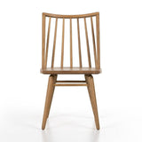 Calimia Home Lewis Windsor chair in natural oak with a wire-brushed finish and traditional spindle back design.