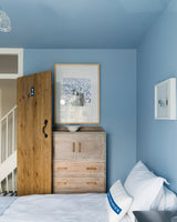 Room painted in Farrow & Ball Lulworth Blue No.89