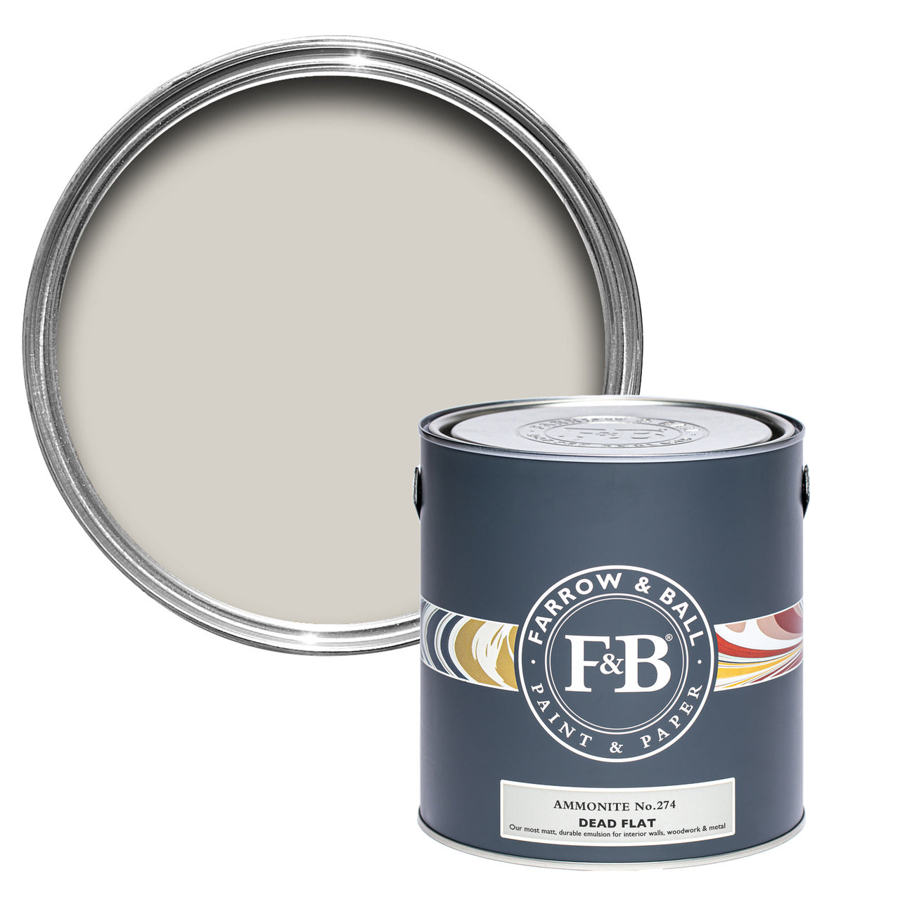 Ammonite No.274 paint tin and swatch