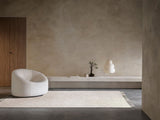 Armadillo Malawi Rug in Tapioca, a second view of the hand-knotted wool rug in a styled interior