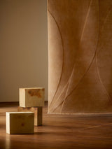 Armadillo Marea Rug in Clay, detail of the wool weave and texture