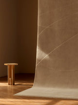 Armadillo Marea Rug in Vellum, detail of the wool weave and texture