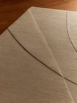 Armadillo Marea Rug in Savon, detail of the wool weave and texture