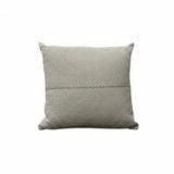 Maren Pillow by One Bi One — cream linen with hand-embroidered center line