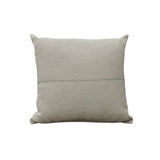 Maren Pillow by One Bi One — cream linen with hand-embroidered center line
