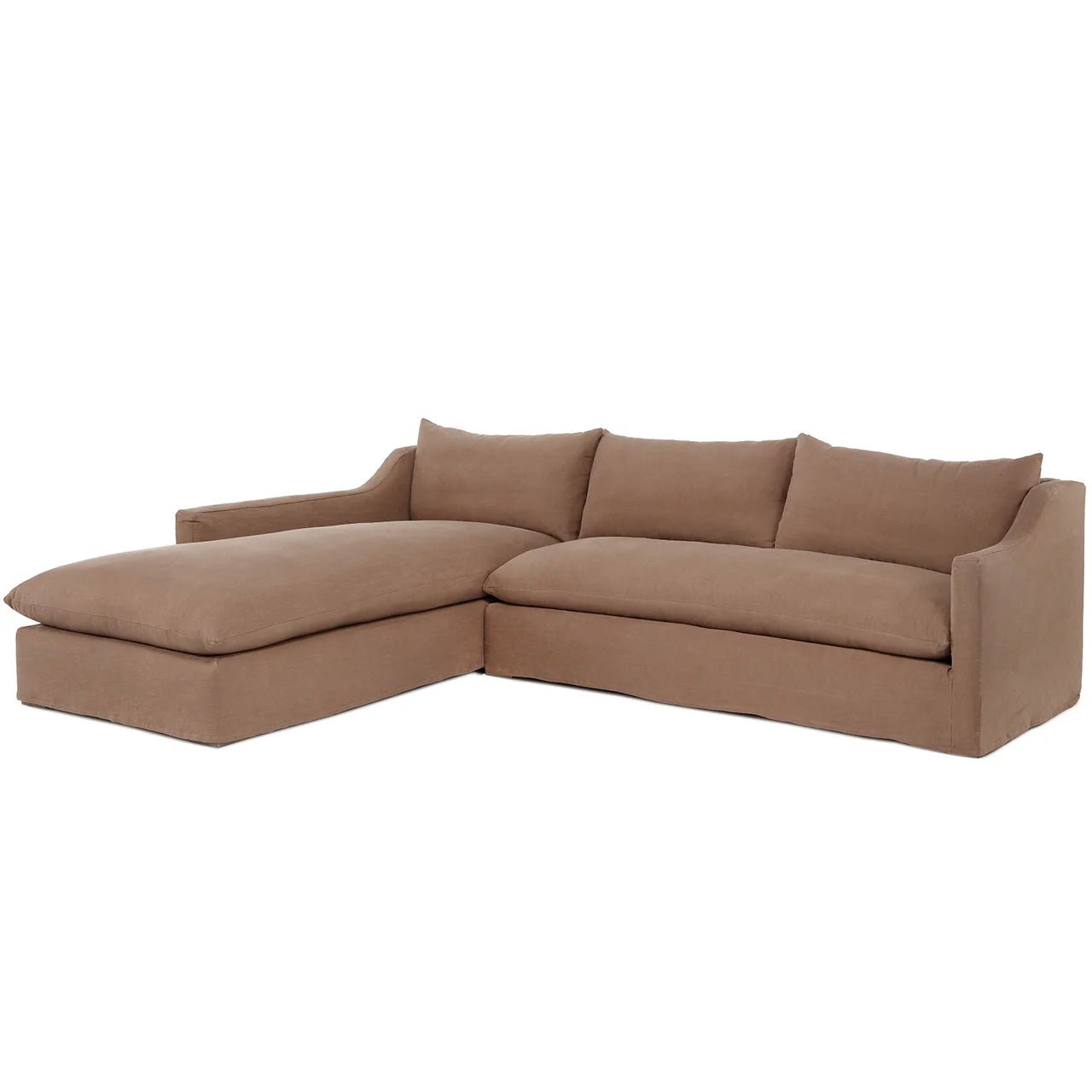 Marie Slope Arm Chaise Sectional - Right Facing
