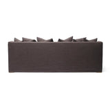 Calimia Home Marie Slope Sofa in dark grey Belgian linen with a slipcovered design and back cushions