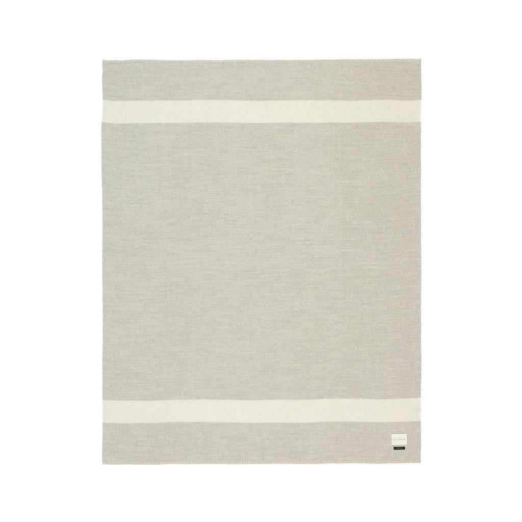 Mason Throw - Light Heather / Ivory
