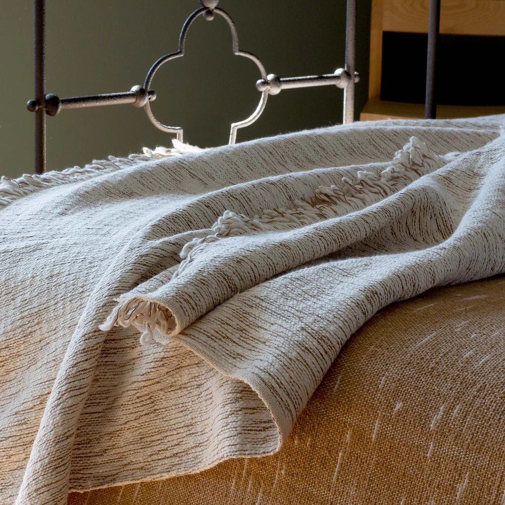 Matizado Throw in Sepia by Under The Bough styled in a room