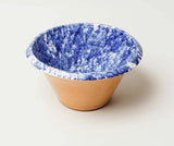Montegranaro blue mixing bowl, top view