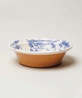 Montegranaro blue splatterware serving dish, top view