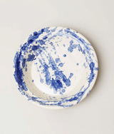 Montegranaro blue serving dish styled with food on a table