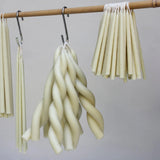 Twisted Candle, Mother's Milk by WAX Atelier, hand-dipped beeswax, view 2