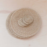 Natural Placemats, set of 2 - Abaca Fiber