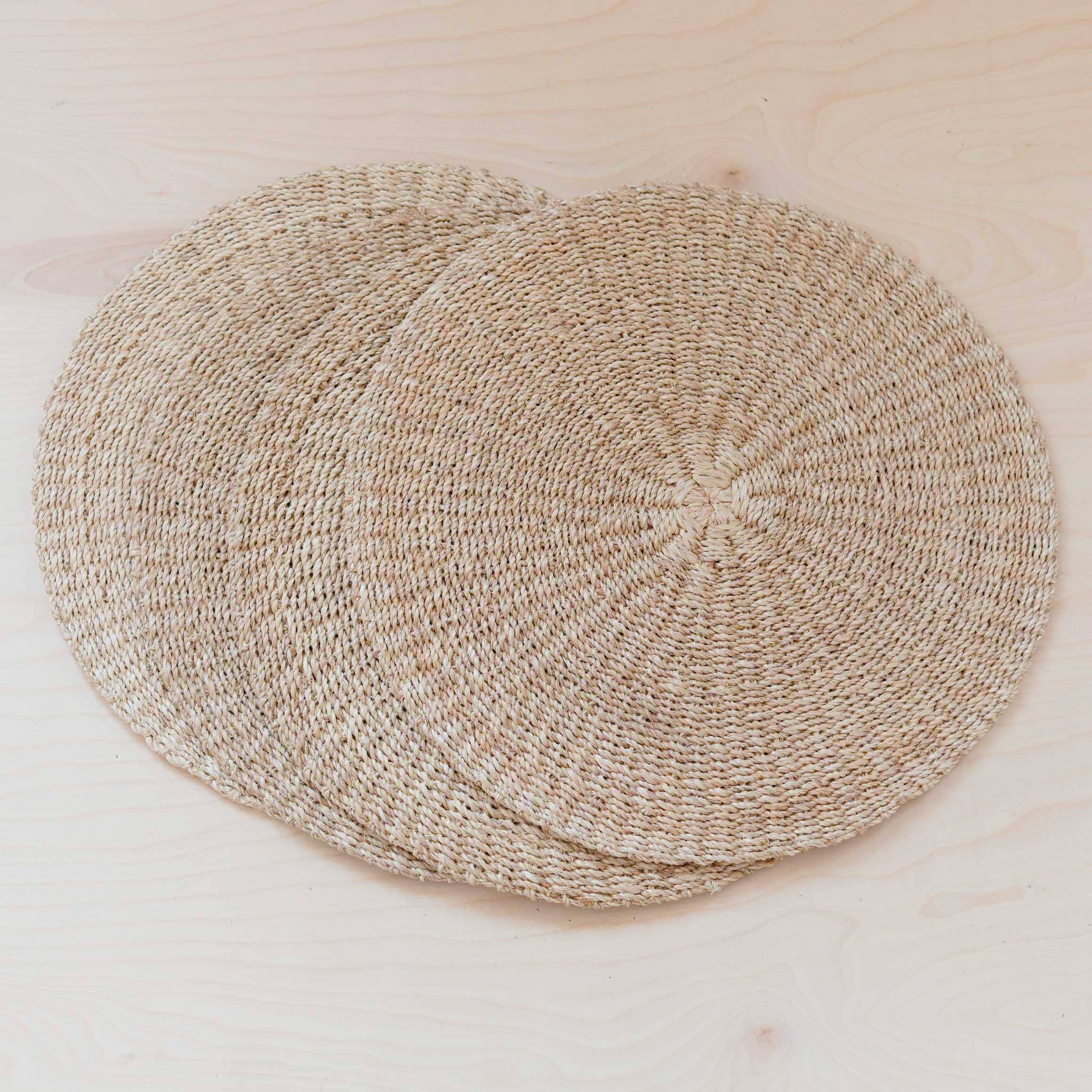 Natural Placemats, set of 2 - Abaca Fiber
