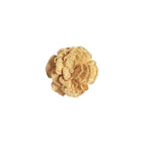 Talah Home natural straw flower napkin ring with intricate woven petal details for elegant table decor.