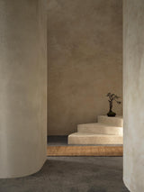 Armadillo Nest Rug in Natural, overhead view of the handwoven jute flatweave weave and edge finish