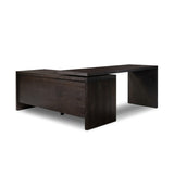 Noah Rotating Desk in Smoked Black Oak – back view