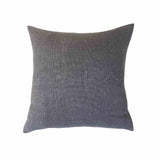 Alma Light Gray Pillow by One Bi One — Belgian linen with hand wool embroidery and feather down insert, handcrafted in Gothenburg, Sweden