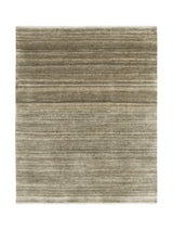 Armadillo Odessa Rug in Caraway, overhead view of the hand-knotted afghan wool weave and edge finish