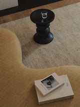 Armadillo Odessa Rug in Travertine, detail of the afghan wool weave and texture