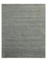Armadillo Odessa Rug in Partridge, overhead view of the hand-knotted afghan wool weave and edge finish