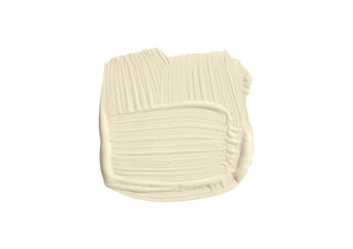 Farrow & Ball Off-White No.3 brush-out swatch
