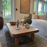 Palma Rectangular Coffee Table by Grove & Anchor in solid natural oak, handcrafted living room coffee table, exclusive to Calimia Home
