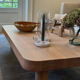Palma Rectangular Coffee Table by Grove & Anchor in solid natural oak with a low rectangular silhouette, exclusive to Calimia Home