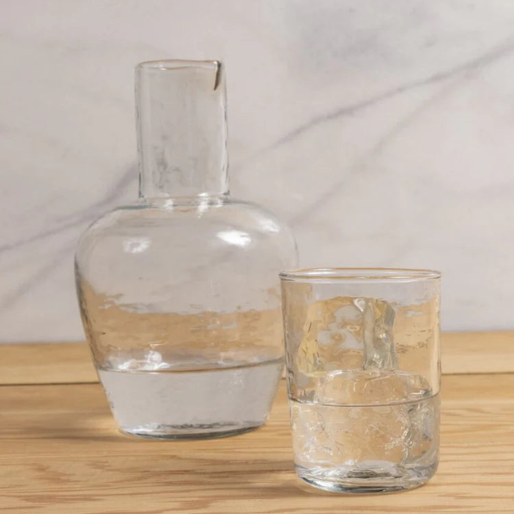 Pebble Glass Bedside Carafe