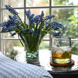 Petite Handmade Glass Lettuce Leaf Vase - Clear