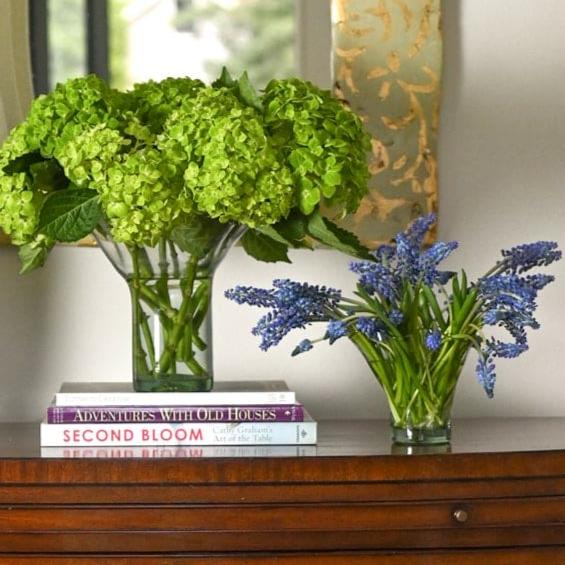 Petite Handmade Glass Lettuce Leaf Vase - Clear