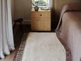 Petra Rug by Armadillo, hand-knotted new zealand wool rug, styled in a room at Calimia Home